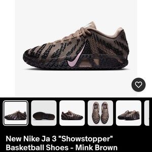 Nike Kids Showstopper Sneakers - Mink Brown and Black